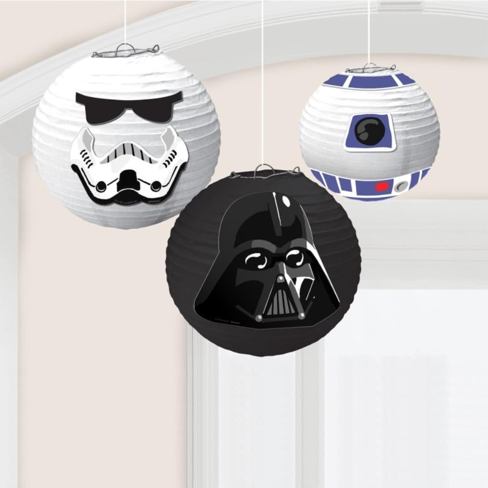 Star Wars Galaxy Paper Lanterns 3-Pack - Assorted Designs