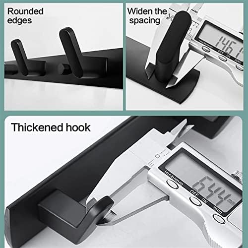 SUNESA Thick Base Robe Hook 3 Hooks Set