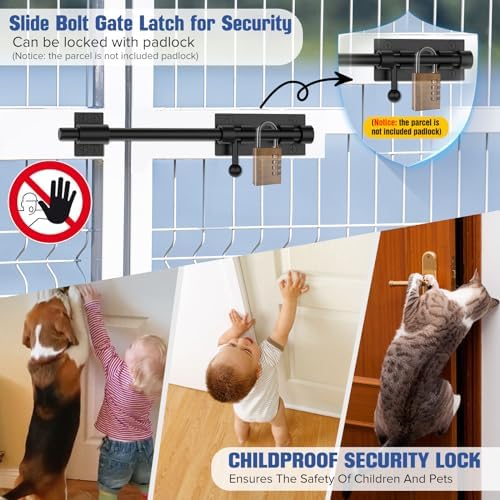Durable 304 Stainless Steel Barrel Bolt Latch Door Lock