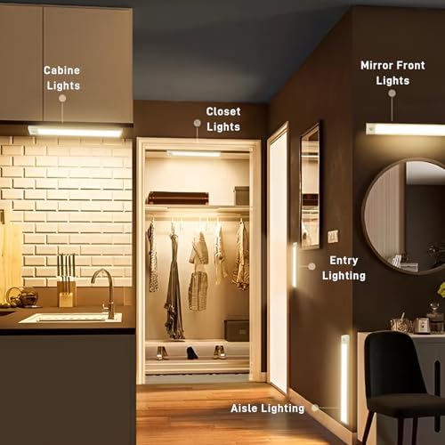 SPOLI Under Cabinet LED Motion Sensor Light 2 Packs
