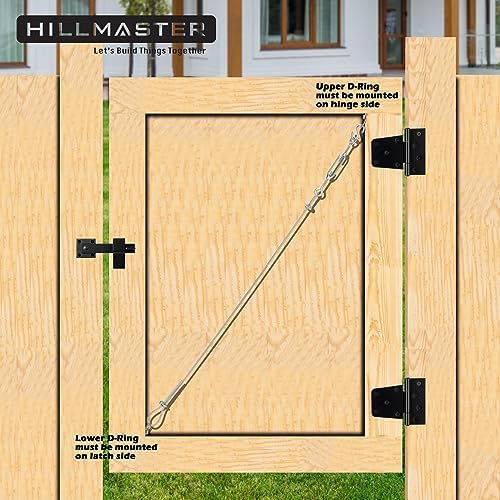 Durable Anti-Sag Gate Kit for Wooden Fences