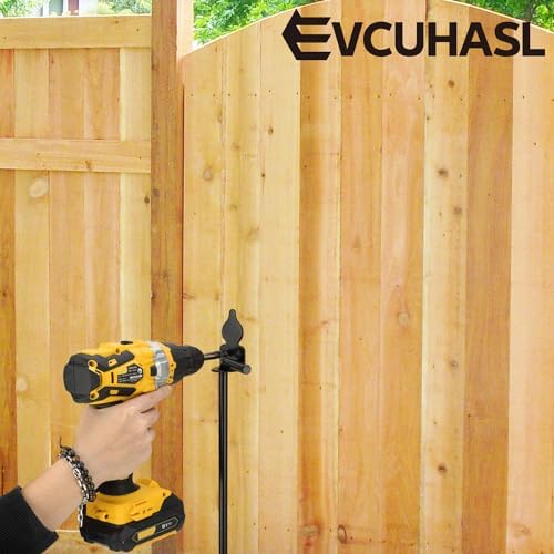 Durable 18-inch Cane Bolt Drop Rod for Metal Gates Black Finish