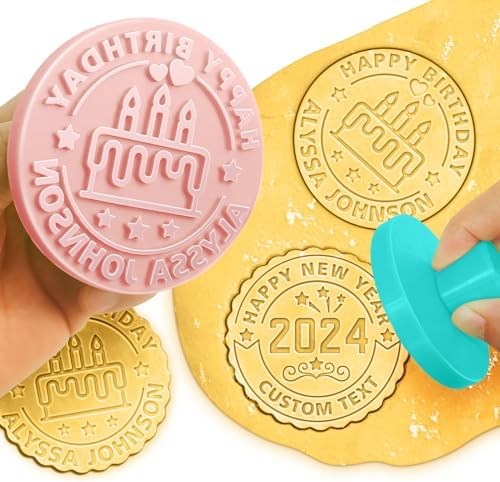 HOPELF Personalized 3D Cookie Stamp Mold Kit 1
