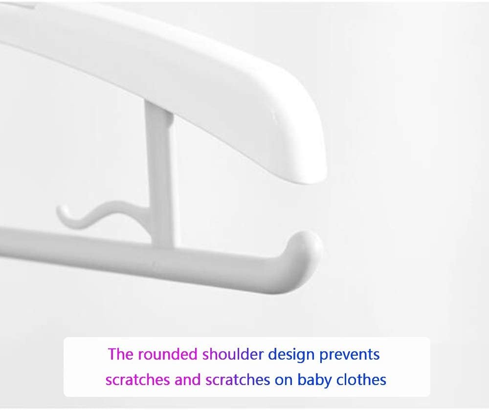 TBLOTYD Non-Slip Plastic Hangers Adjustable Size Grey 50 Pack