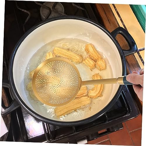 GRADENEVE 1pc Colander Skimmer Spoon with Handle