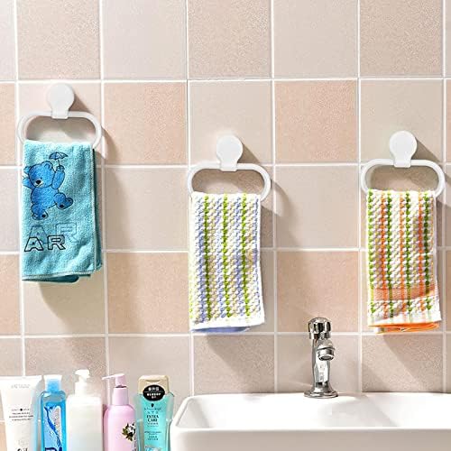 Cabilock Adhesive Towel Ring No Drilling Wall Mounted