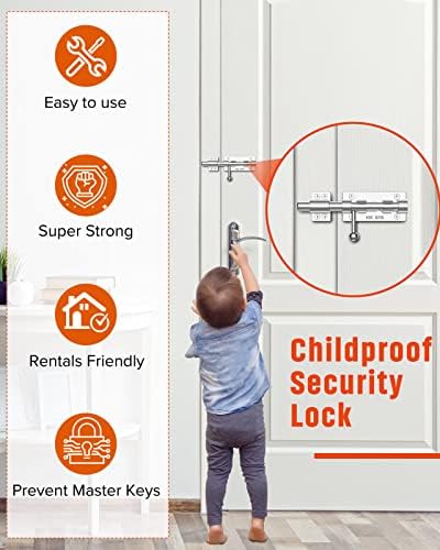 SecurePath Heavy Duty Barn Door Latch Hardware