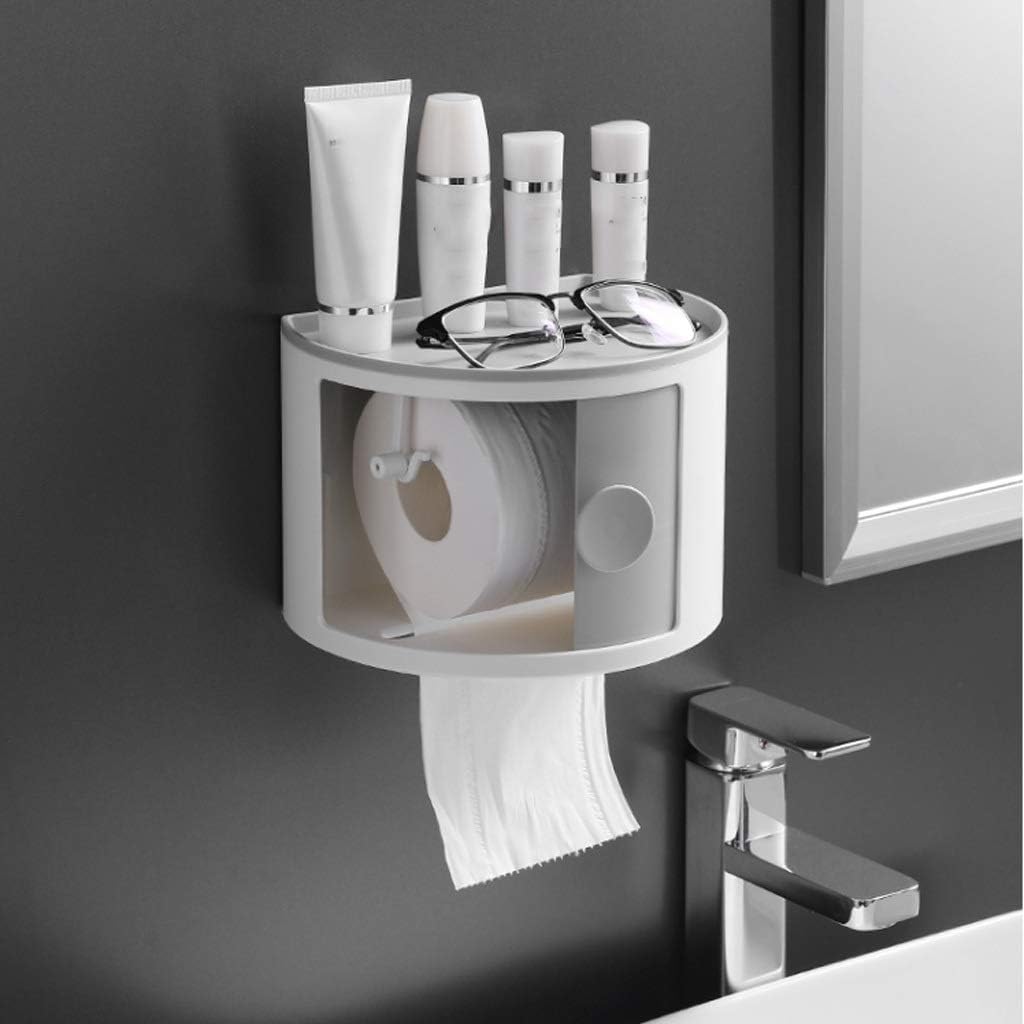 Toilet Paper Holder Wall-Mounted Organizer Waterproof