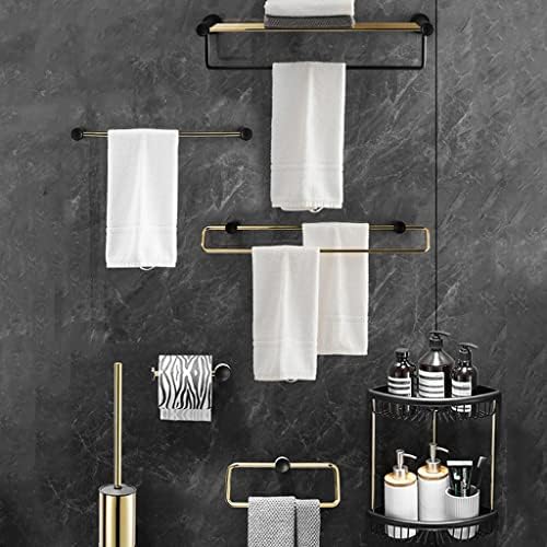 ANNBKA Black Gold Bathroom Hardware Set 1