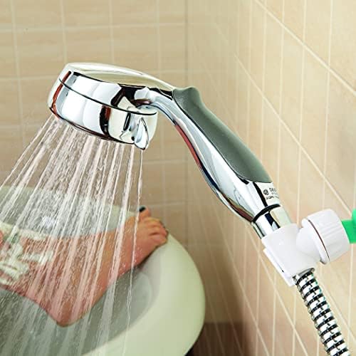 Handheld Shower Head Holder with Wall-Mount Silver