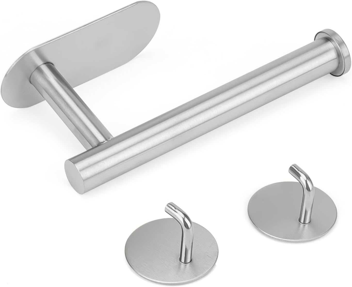 Doweiss Self Adhesive Toilet Paper Holder with 2 Hooks 1