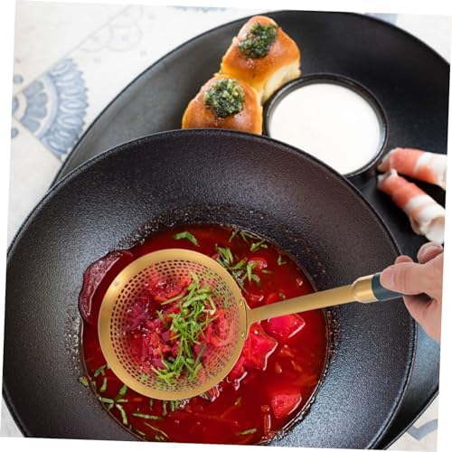 1pc Stainless Steel Frying Skimmer with Handle