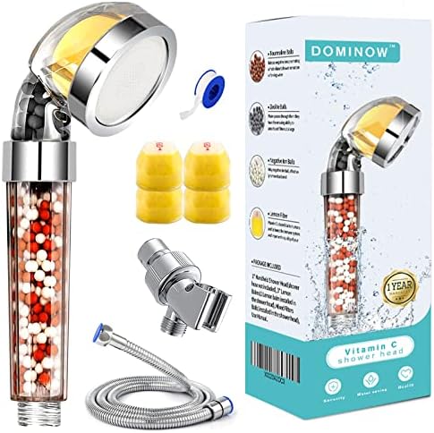 Vitamin C shower head with mineral stone technology