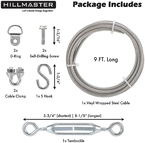 Durable Anti-Sag Gate Kit for Wooden Fences
