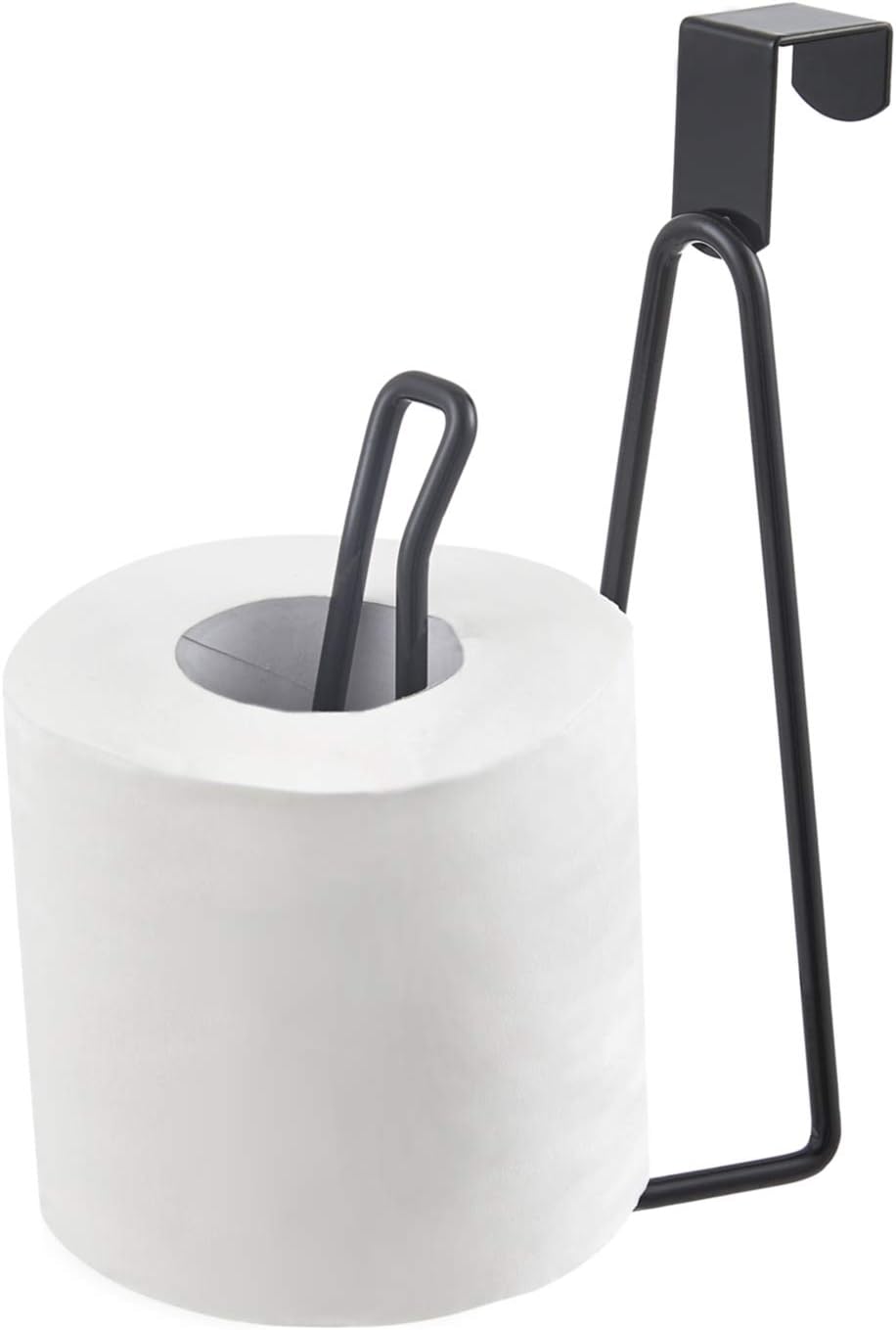 YININE Metal Toilet Paper Holder Stand Black