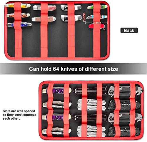 Casmilee Knife Display Case for 64 Pocket Knives