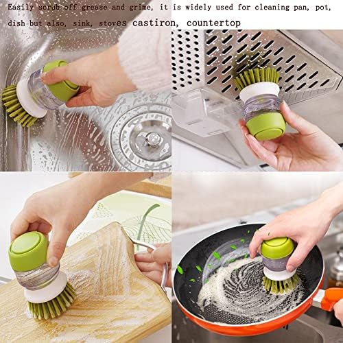 DHDestined Fateful Dish Brush with Soap Dispenser and Holder 1