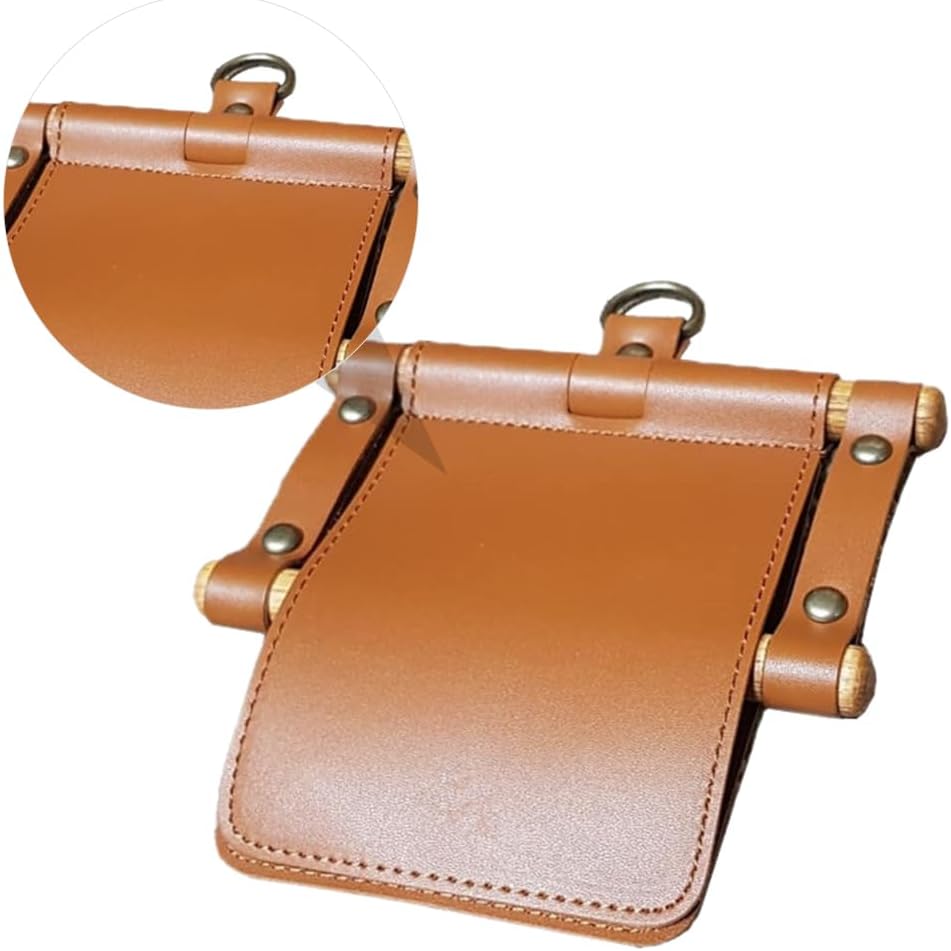 Cabilock Farmhouse Paper Towel Holder Brown Pu Leather Design