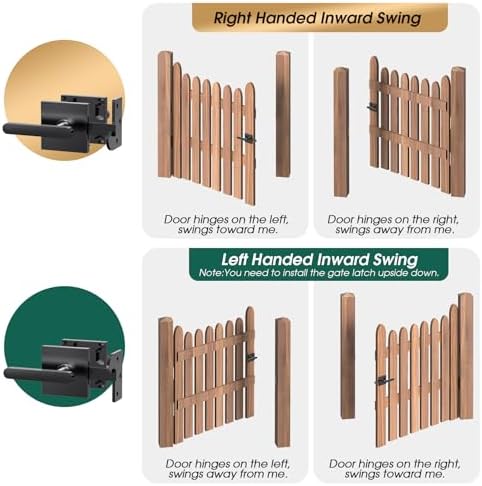 Sturdy Durable Wooden Fence Gate Latch