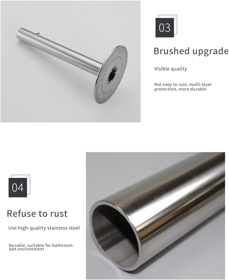 Chic Stainless Steel Wall-Mounted Toilet Paper Holder