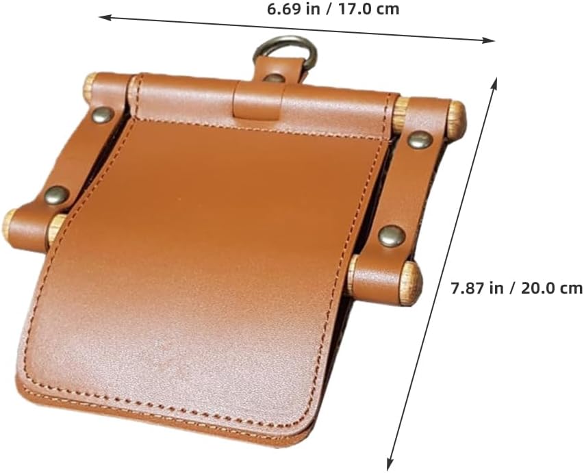 Cabilock Farmhouse Paper Towel Holder Brown Pu Leather Design