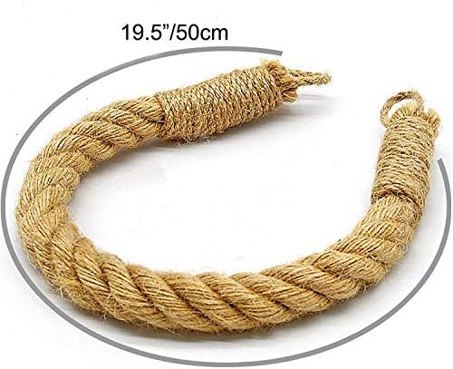 KiaoTime Nautical Rope Toilet Paper Holder with Anchor Hook Design