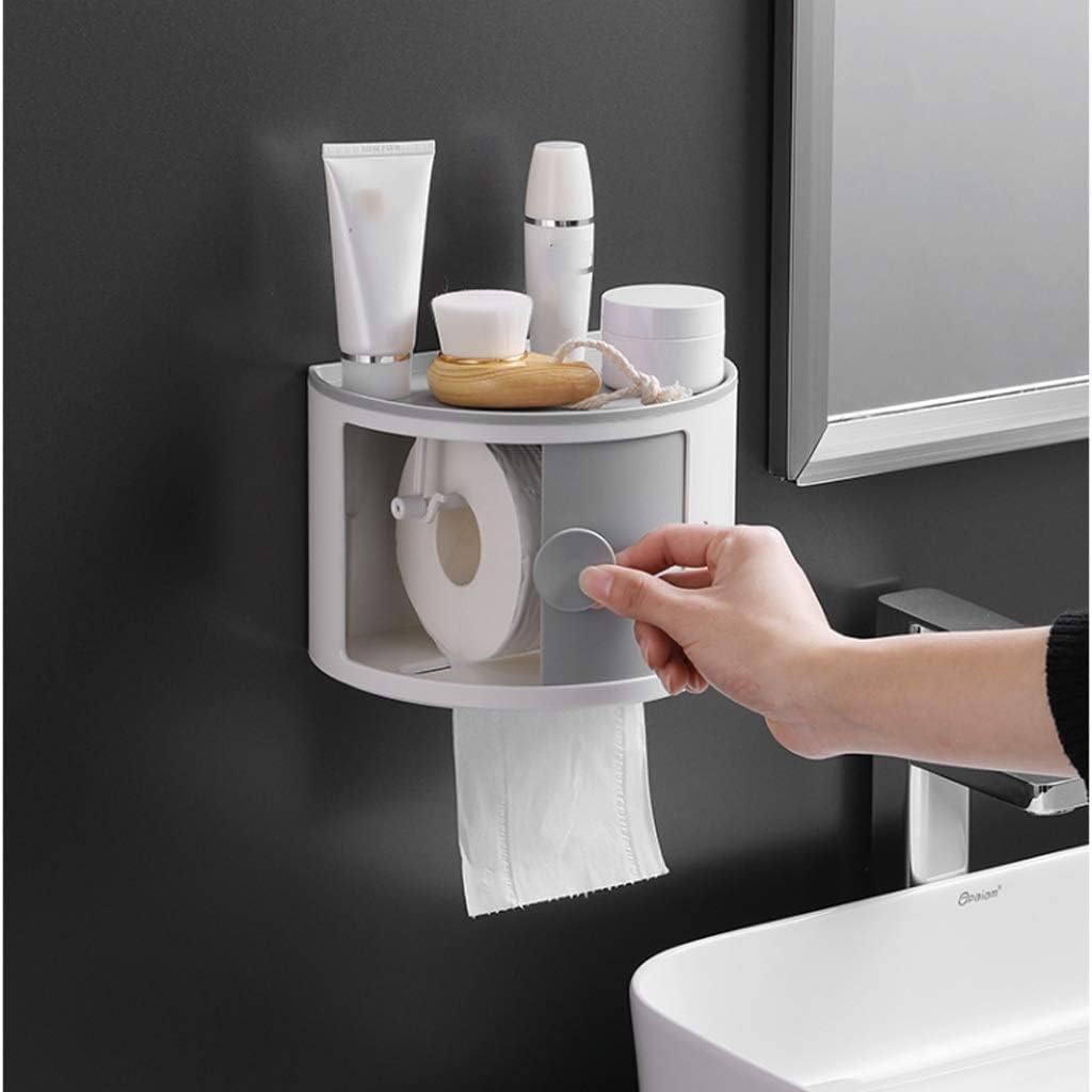 Toilet Paper Holder Wall-Mounted Organizer Waterproof