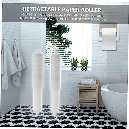 DOITOOL 4 Pcs Wall Mounted Toilet Paper Holder with Spring Loaded Spindle