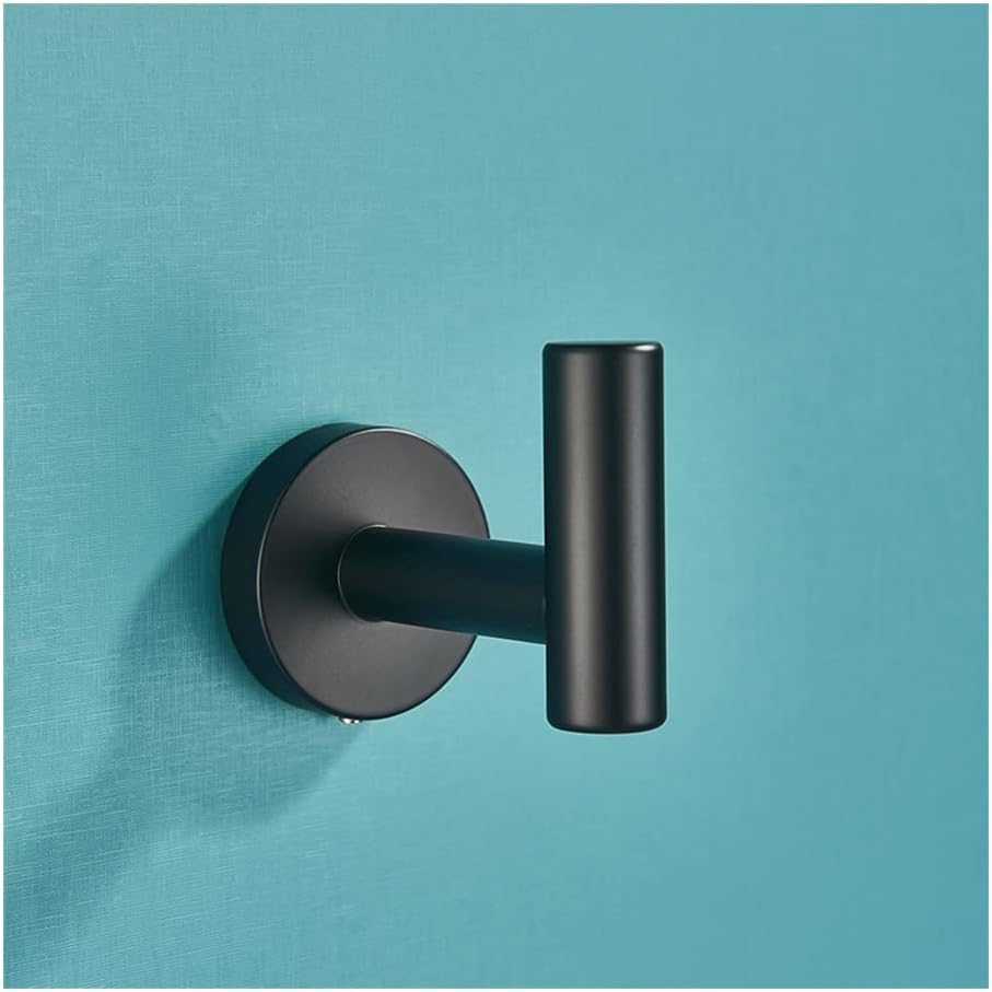 ANNBKA Matte Black Bathroom Towel Bar Set 1