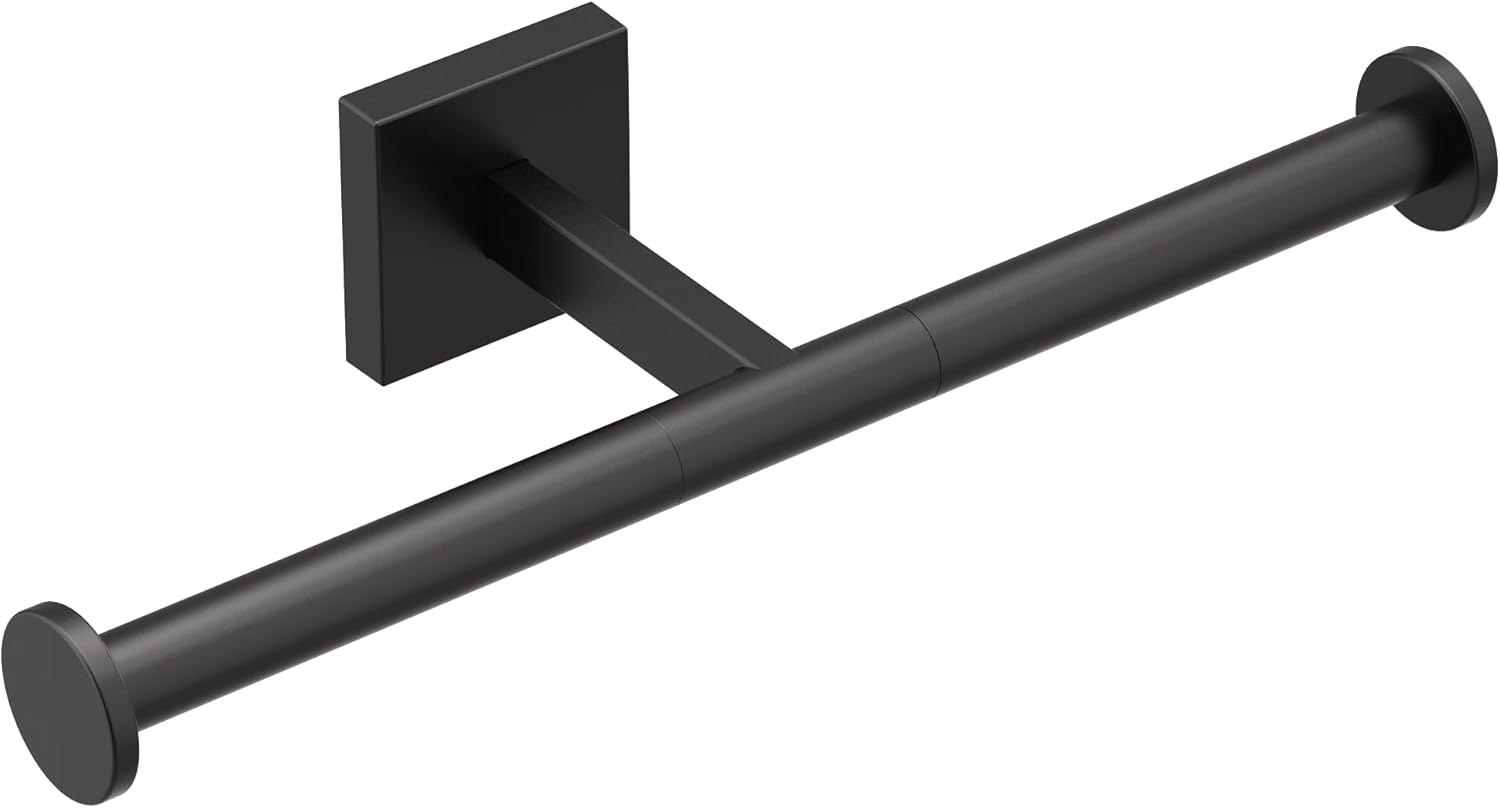 Moen Triva Double-Post Toilet Paper Holder Matte Black 1