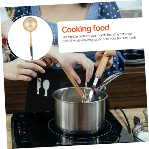 ABOOFAN Yellow Stainless Steel Skimmer Strainer Set