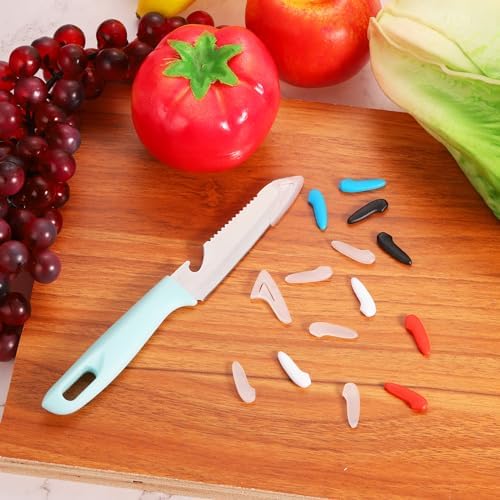 Uxcell 100Pcs Blade Knife Tip Protector Clear Plastic Guard Sleeves