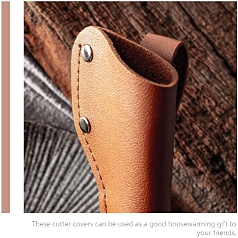 TOPBATHY 2pcs Leather Fish Filleting Knife Guards with Belt Loop