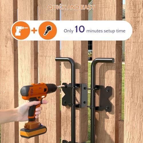 SKYSEN Self-Closing Durable Easy-Install Fence Hinges for Double-Gate Fences