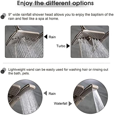 Bright Showers Dual Shower Head Grab Bar Set