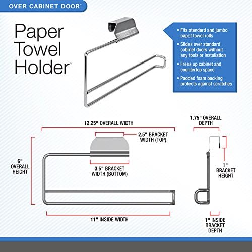 Spectrum Over The Cabinet Paper Towel Holder - Brushed Nickel