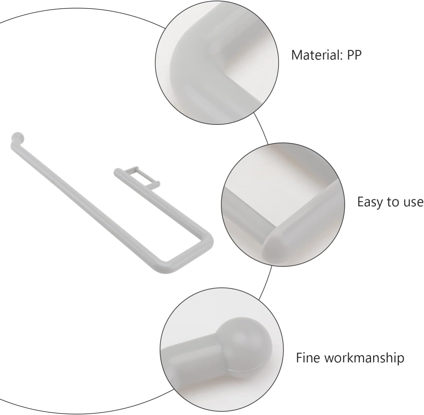 LIFKOME No Punching Toilet Paper Holder