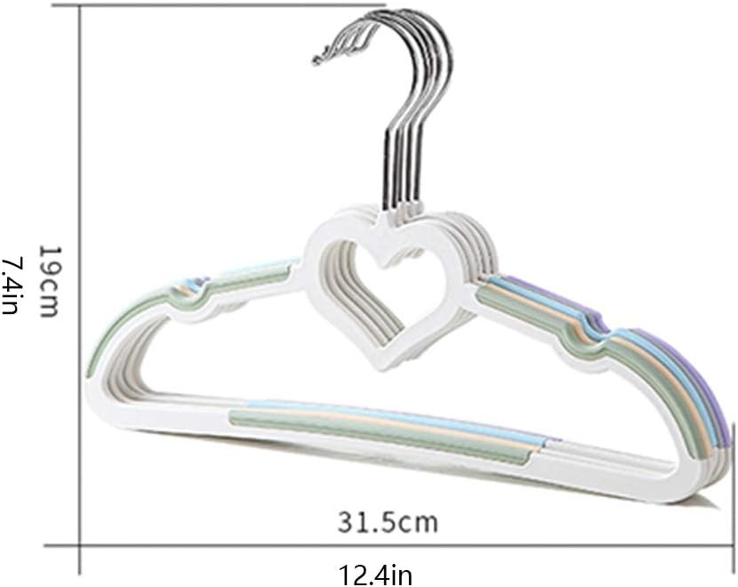 TBLOTYD Plastic Kids Hangers - 40 Pack Grey Non-Slip Space Saving