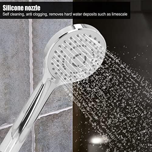 Stylish 5-in-1 G12 Thread Handheld Shower Head with Massage Self-Cleaning