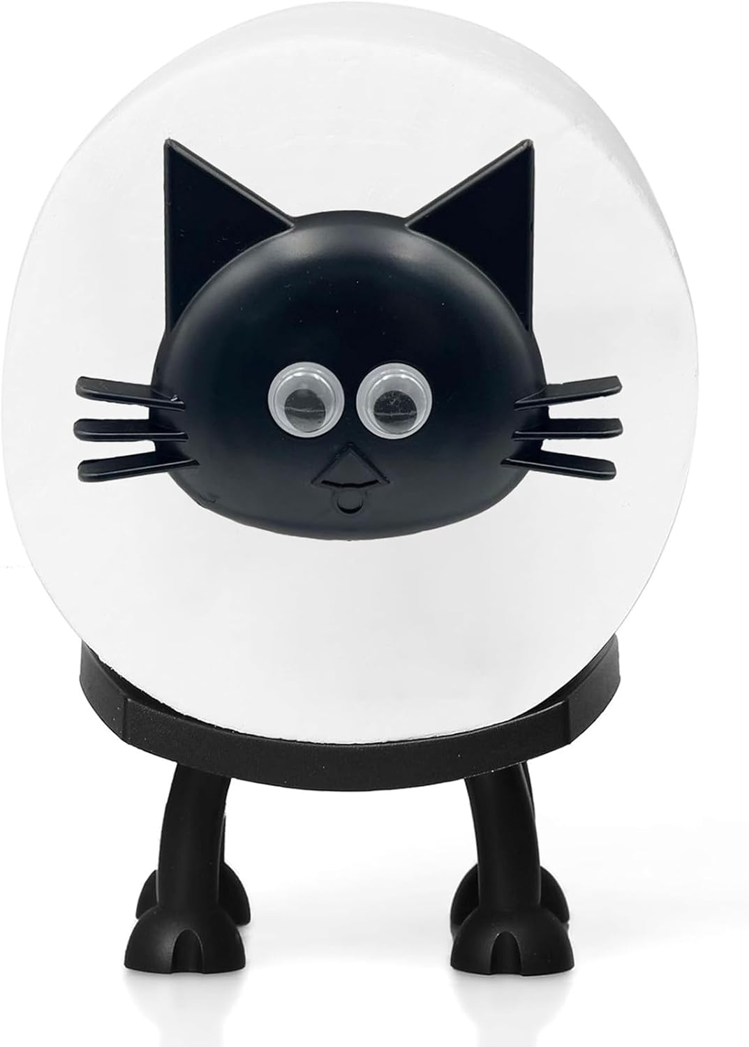 ZAGEVIVIN Cat Toilet Paper Holder Black Self Standing