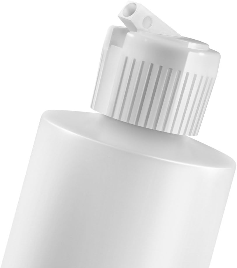 South Beach Crafts 8 Oz Plastic Cylinder Bottles Flip Top Pack of 12