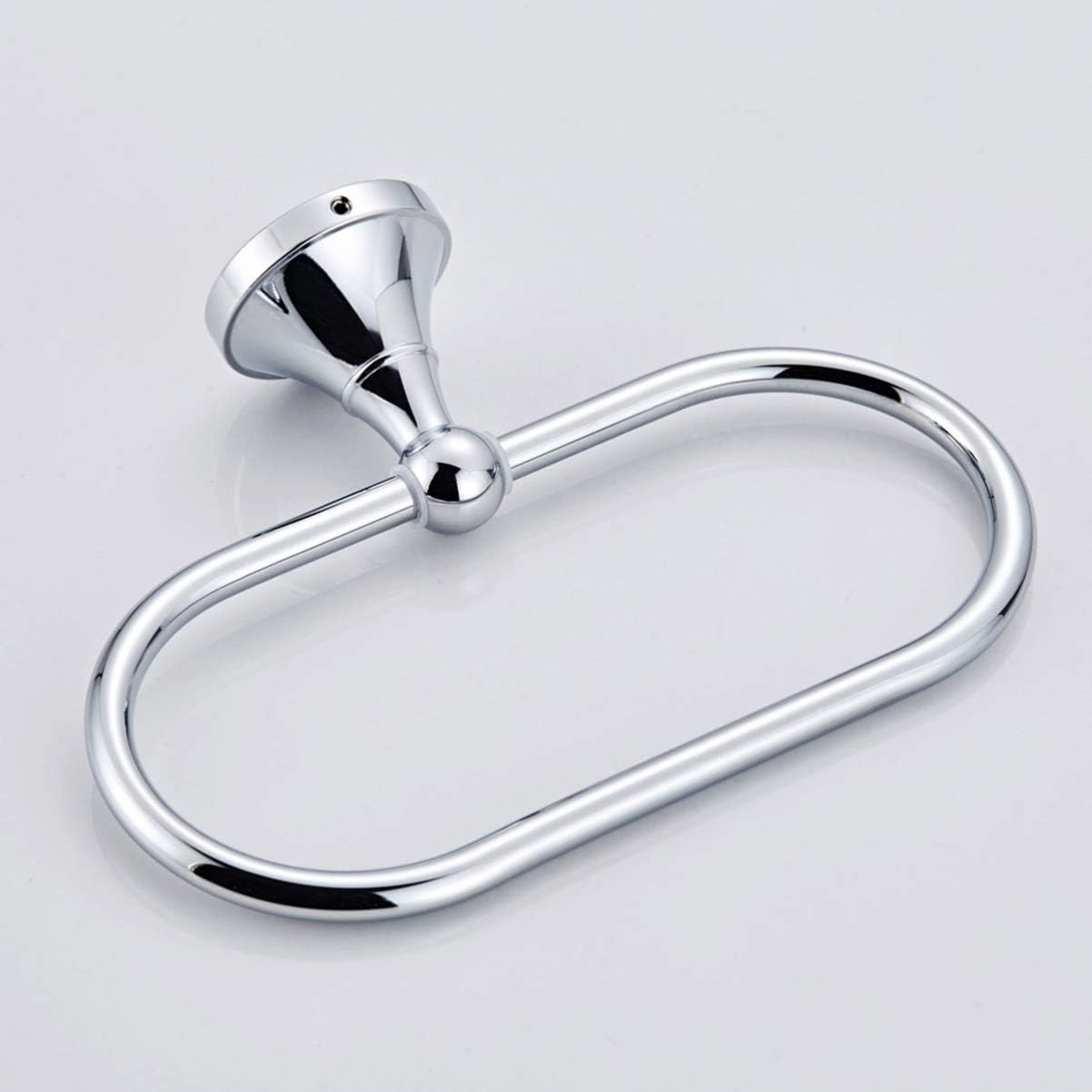 Veemoon Durable Brass Towel Ring with Chrome Finish