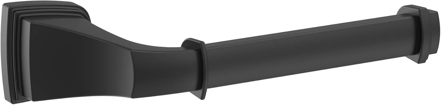 Amerock BH36031MB Matte Black Toilet Paper Holder 1