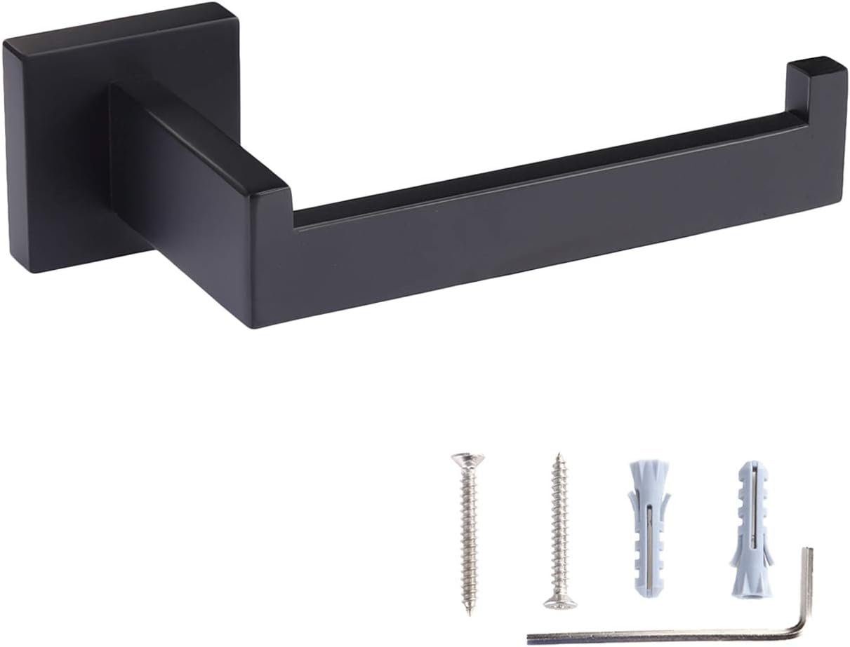 Toprema Toilet Paper Holder Stainless Steel Matte Black
