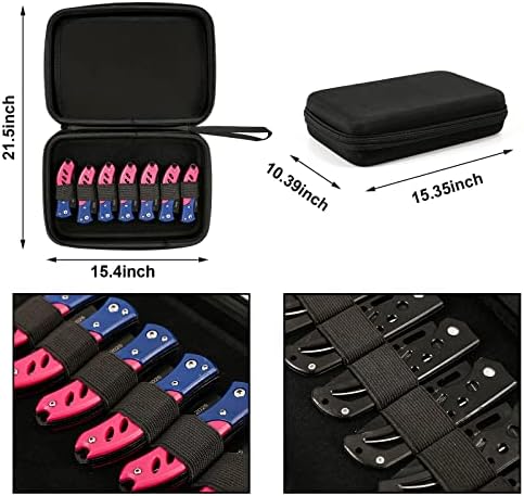 ANEETAFAN Pocket Knife Display Case with Handle