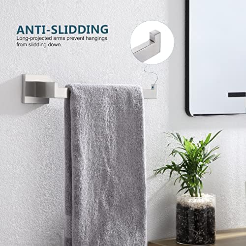 KOKOSIRI 3-Tier Towel Shelf Brushed Nickel