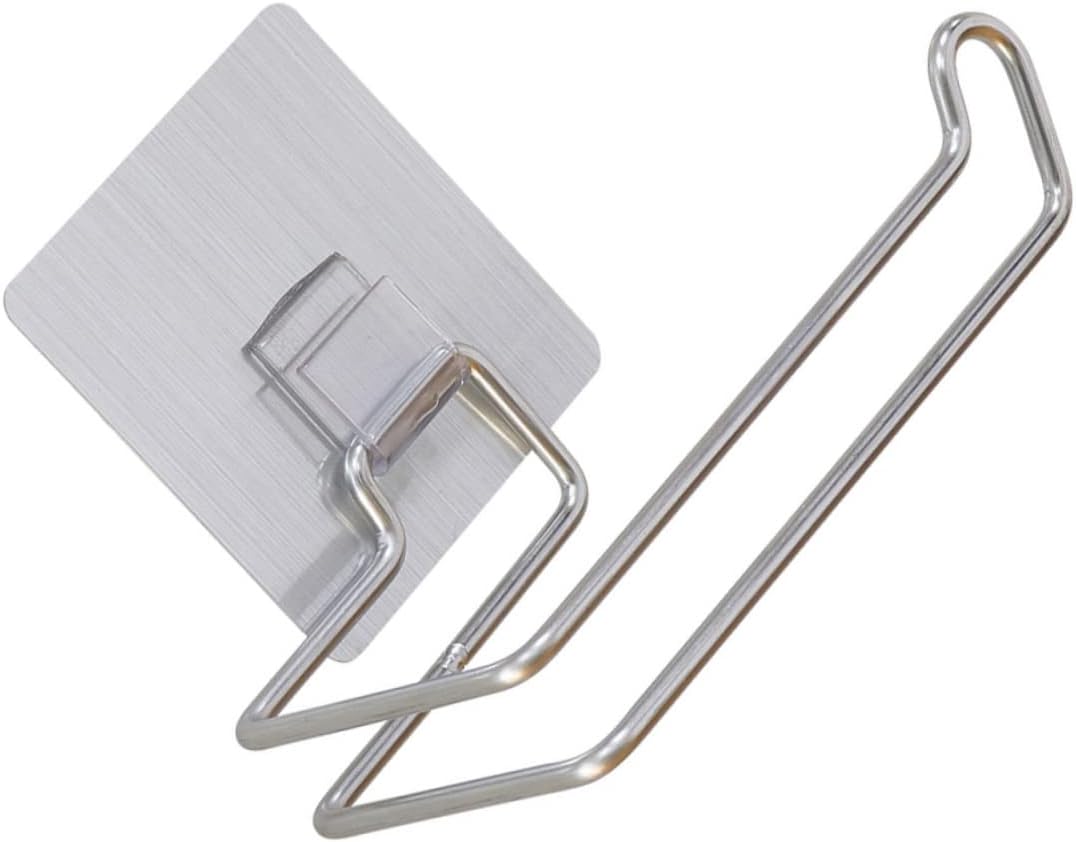 Alipis Aesthetic Stainless Steel Roll Paper Holder for Home Office and Bathroom