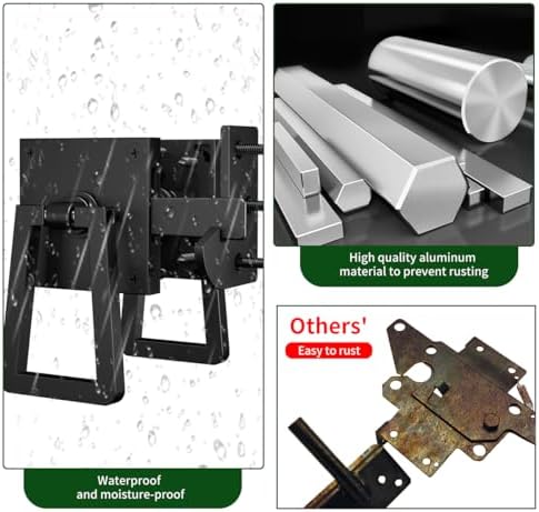 Quick Order - Heavy Duty Double Side Gate Latch with Black Powder Coating