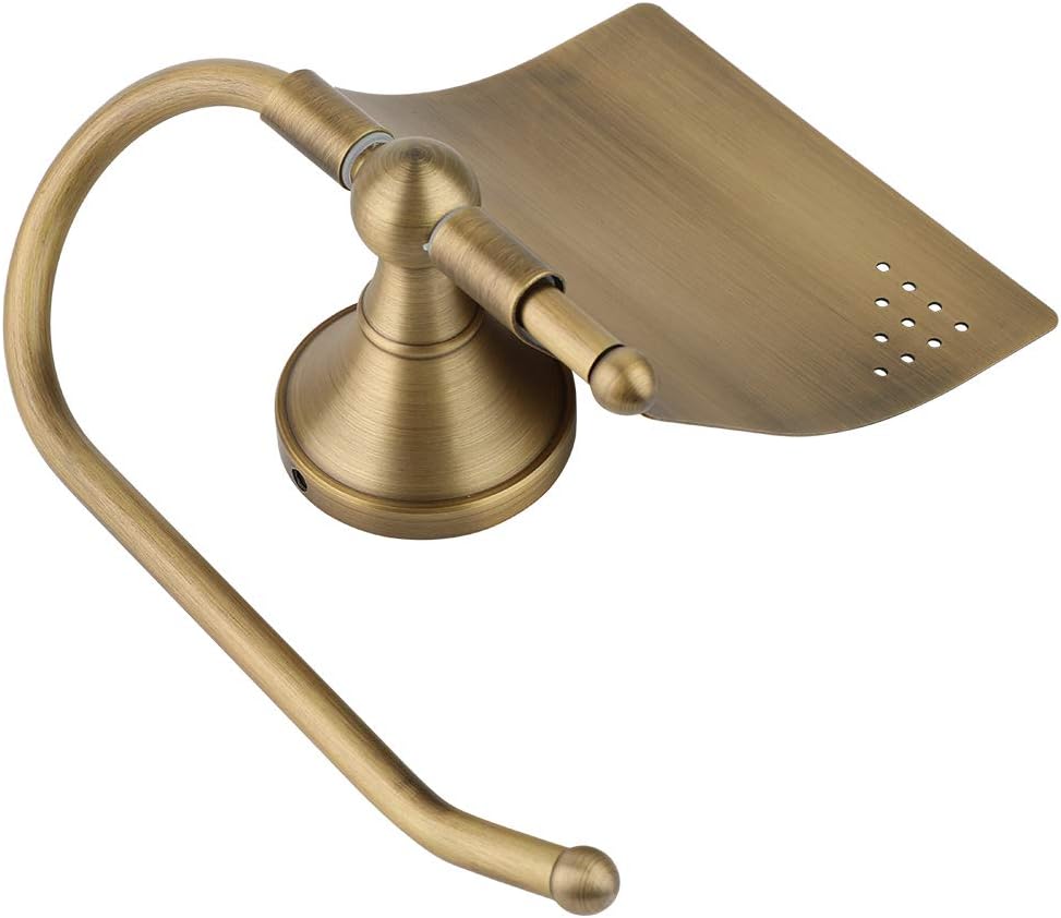 ViaGasaFamido Brass Toilet Paper Holder with Lid 1