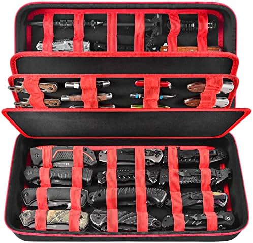 Casmilee Knife Display Case for 64 Pocket Knives